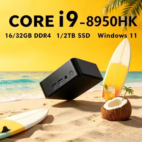 Mini PC Core I9 8950HK, Win11, 16GB SSD ,WiFi6, BT5.2, 4K, Top-tier Computing Power, Perfectly Serve