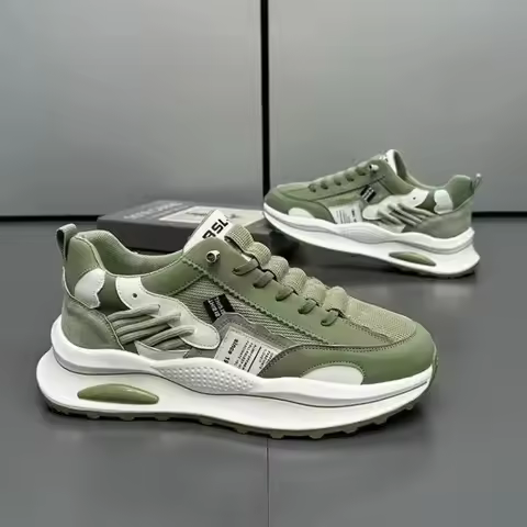 Brand Men Sneakers Thick Sole Comfortable Running Shoes Male Outdoor Mesh Sports Shooes Fashion Men 