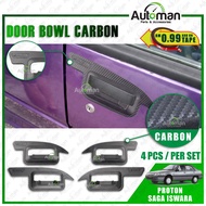 Proton Saga Iswara LMST Door Handle Inner Bowl Inserts Cover Carbon