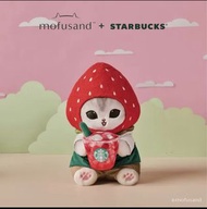 mofusand x Starbucks Strawberry Cat Plush
