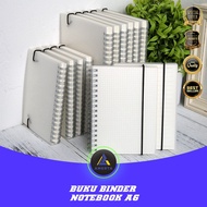 JIANWU Binder Book Daily Journal Notebook Format Dotted Blank Pages/