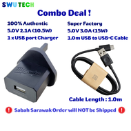 Original 5V 2A USB Charger 5V USB Power Adapter (UKCA CE Certified) 3-Pin UK Plug 5V USB Charger Ada