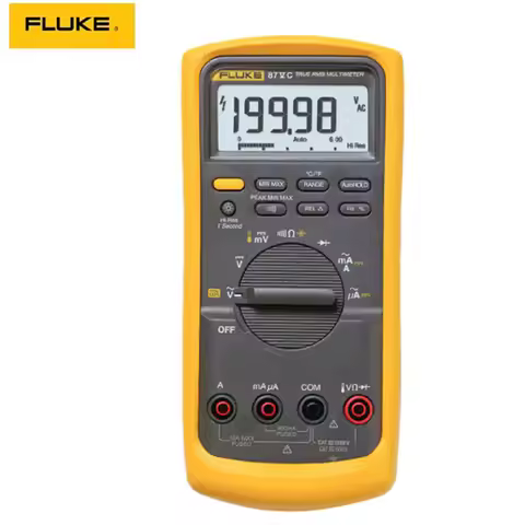 Fluke 87 V/C True RMS Digital Multimeter for Industrial Electrician Compact Size Model 87V MAX Profe