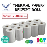 Thermal Paper Roll / Receipt Roll (57 x 40) -10's/Pack