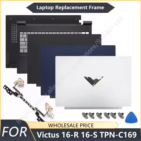NEW For HP Victus 16.1inch 16-R 16-S TPN-C169 Laptop LCD Back Cover Front Bezel Palmrest Bottom Case