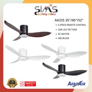 AEROAIR AA335 ceiling fan with 24W LED Tri Color / DC motor