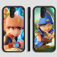 Case for OPPO Reno F23 F21 10 F19S F9 F25 Pro 5G FA-7 Cool Boboiboy Black Silicone