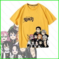 faSHION reADY STock Demon Slayer: Kimetsu no Yaiba To the Hashira Training Cosplay cloth  summer T-s