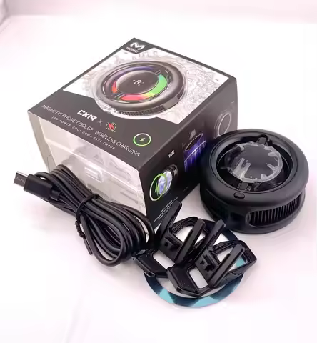 MEMO CX19 Magnetic Wireless Charger Semiconductor Phone Cooler with Large Digital Display 15W High P