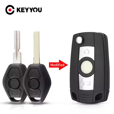 KEYYOU For BMW E38 E39 E46 X3 X5 Z3 Z4 1/3/5/7 Series Replacement Remote Key Shell Case