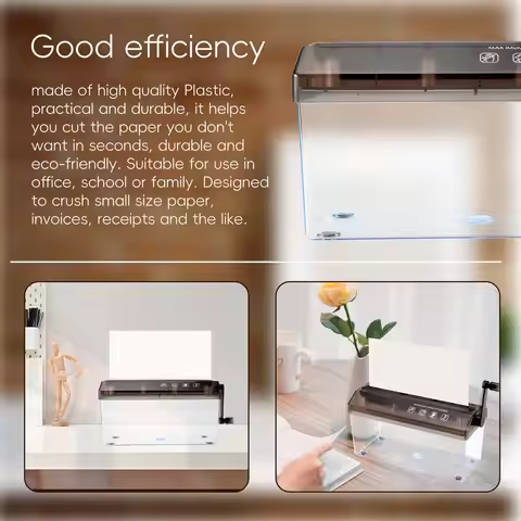 MALL Hand Shredder, Manual Paper Cutting Machine A4 for Home, Mini Portable Manual Shredder for Home