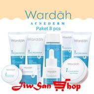 WARDAH PAKET ACNE ACNEDERM SERIES 8 in 1 -SKINCARE-SERUM WAJAH-JERAWAT