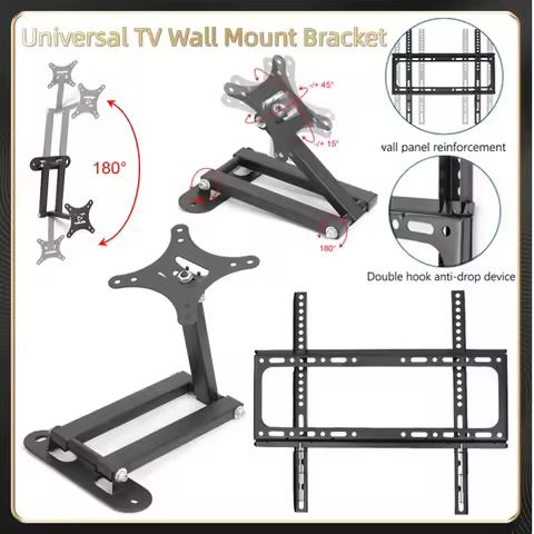 C310 Universal TV Wall Mount Bracket Rack Adjustment TV Shelf Stand for 17-32Inch 32-65Inch LED Moni