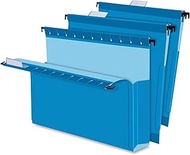 Pendaflex SureHook Reinforced Hanging Box File, 3", Letter, Blue, 1/5 Cut, 25/BX (59203)