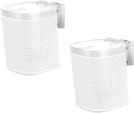 Mount Plus SB631-Pair Adjustable Speaker Wall Mount for SONOS One, One SL and Play:1 | Low-Profile | Adjustable Tilt, Swivel, Rotate Speaker Mount for Best Audio (2 Pack White)