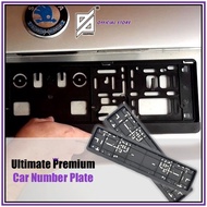 CAR NUMBER PLATE FRAME Black 4.5"X20.5"