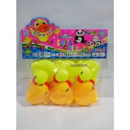 MINI RUBBER DUCK TOY/ SOUND DUCK TOY/ VINYL DUCK TOY CONTAINS 6