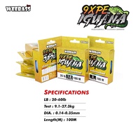 Pe Braided Line 9 V-Base Eguana WEEBASS IGUANA X9 Multicolor Tough Slender Smooth