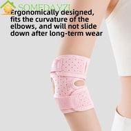 SOMEDAYMX Elastic Elbow Pad, Breathable Elastic Adjustable Elbow Support, Compression Elbow Pad Adju