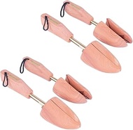 FootFitter Shoe Trees for Men, Best Adjustable Split Toe Aromatic Cedar Boot Tree, USA Grown Wood