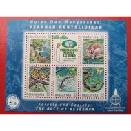 2000 Malaysia Miniature Sheet - XXI IUFRO World Congress ( 50 sen )
