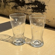 2 PCS FLORIDA AESTHETIC GLASS beautiful glass cute glass floral motif glass pinterest glass juice gl