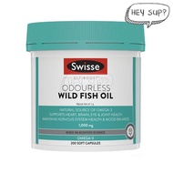Swisse Odourless Fish Oil 1000mg 200 Capsules
