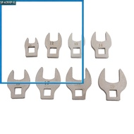 【热销家居】 8Pcs 3/8In Drive Crowfoot Wrench 10 to 19mm Metric Foot Open End Spanner Metric