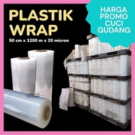 MICRON Plastic Wrap Plastic Wrapping Stretch Film 50cm x 1200m x 20micron