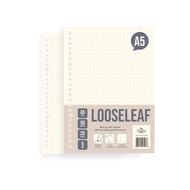 INA CREATIVE Loose Leaf Grid/ kotak kecil A5 isi 50 lembar kertas binder kertas refill binder