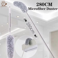 280cm Extendable Soft Microfiber Ceiling Fan Duster  with Bendable Head Feather Duster To Clean Ceiling Fan