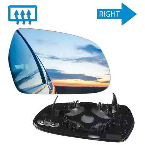 For Audi A3 8P A4 B8 A5 Wing Door Mirror Glass Heated Convex Right Hand Side O/S