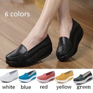 Nurse Slip Buckle Flat Shoes Nurse White Shoes