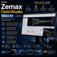 ANSYS Zemax OpticStudio 2024 R1 Latest Lifetime For Windows 64-Bit Optical Design Simulation Softwar