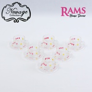 Newage 6 Pcs Cup & Saucer Set / Coffee Cup Set / Tea Cup Set / Set Cawan dan Piring / Set Hidang