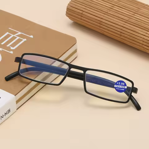 Men's Reading Glasses Fashion Small Box Presbyopic Fashion TR90 Hyperopia Fashion Full Frame Unisex