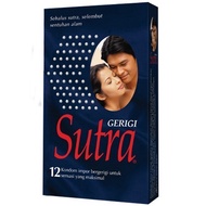 Sutra Kondom Gerigi / Alat Kontrasepsi - 1 Pack Isi 12 Pcs