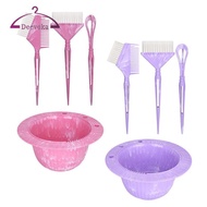 [Amleso2] 4 Pieces Hair Dye Kit Dye Brush Mixing Bowl Comb Brush Stirr Durable Construction Easy Mai