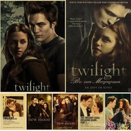 Movie Twilight Poster Edward Bella Retro Kraft Paper Prints Picture DIY Film Vintage Room Home Bar C