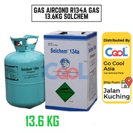 GAS AIRCOND R134A GAS 13.6KG SOLCHEM