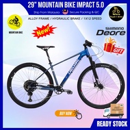 [MFB] 29er Crossmac Impact 5.0 Mountain Bike Frame 15" &amp; 17" (1x12 Speed) With Shimano Deore Air Fork Light Weight MTB