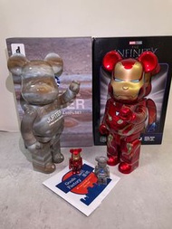 會場貨 BEARBRICK IRON MAN MARK 50 100％ & 400％ be@rbrick