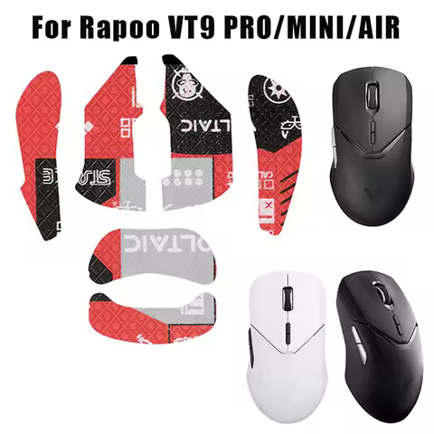 Mouse Grip Tape Sticker For Rapoo VT9 PRO MINI AIR Non Slip Suck Sweat Black Gaming E-Sports Gamer A