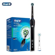 Oral B P4000 Adult Electric Toothbrush Deep Cleaning Gum Massage Tooth Brush With Round Heads Induct