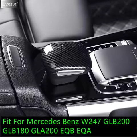 ABS Car Center Console Gear Shift Head Knob Handle Cover Trim Accessories For Benz W247 GLB200 GLB18