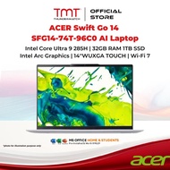 ACER Swift Go 14 SFG14-74T-96C0 AI Laptop | Intel Core Ultra 9 285H | 32GB RAM 1TB SSD | Intel Arc G