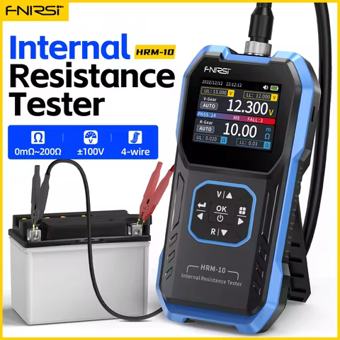 FNIRSI HRM-10 Battery Voltage Intemal Resistance Tester High-precision Trithium Lithium lron Phospha
