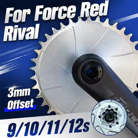 Silver Chainring 8 Bolt For Sram Red Force Rival 8-Screw Chainring Boost 32 36 38 34 Teeth Mtb Chain