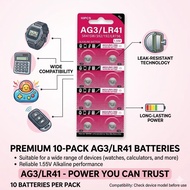 P【Hantar Cepat】 Alkaline Button Cell LR44 LR41 LR43 LR521 LR621 LR626  LR920 LR1130 CR2032 AG13/AG10