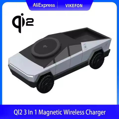QI2 3 In 1 Magnetic Fast Wireless Charger Desktop Cyber Stand For iPhone 17 16 Pro Max Apple & Samsu